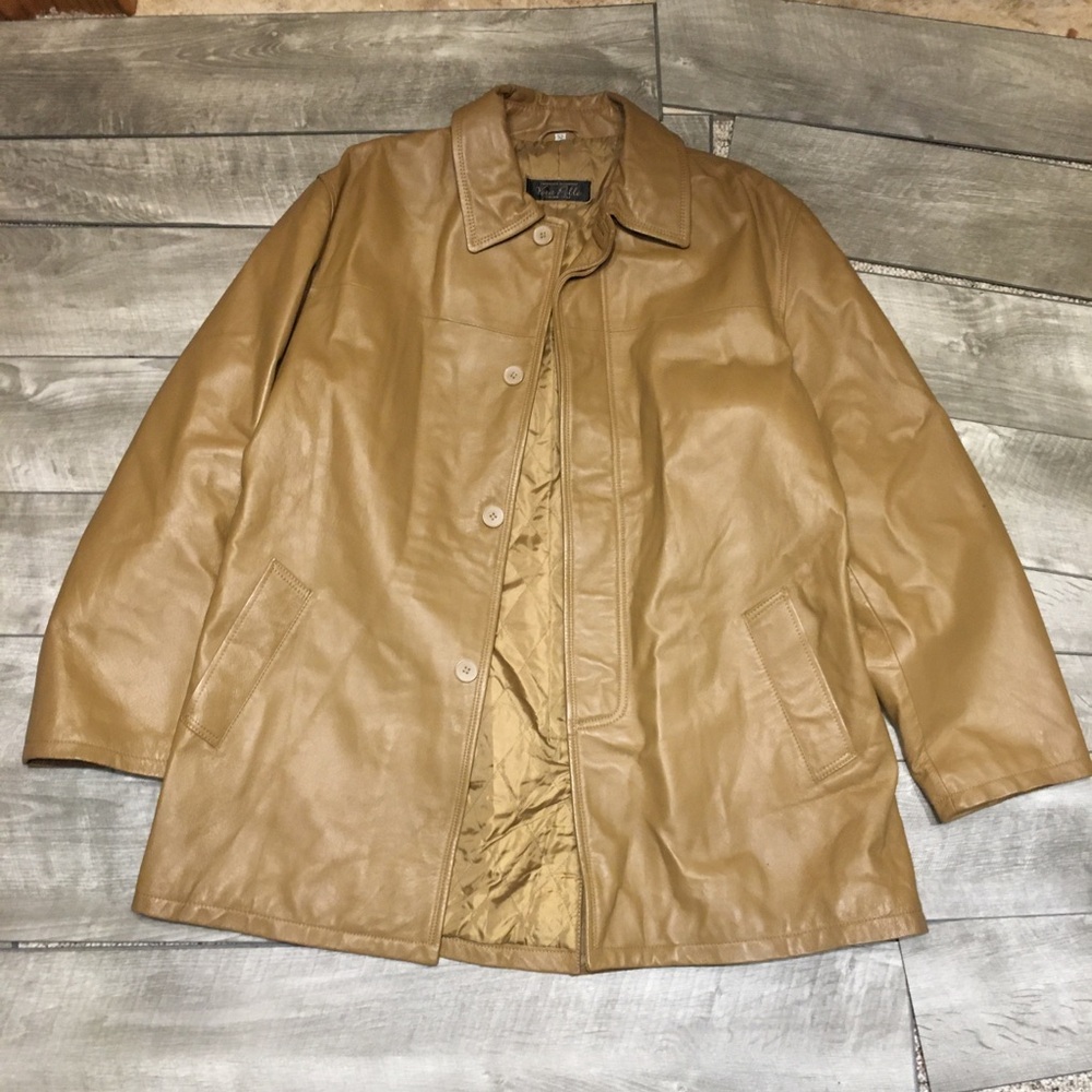Mens Vera Pelle Dean Winchester Supernatural Car Walking Coat Jacket 3XL / 52